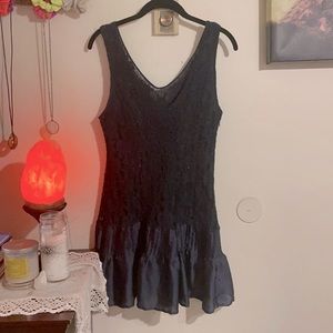 Lace satin dress